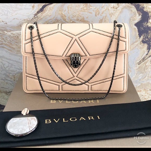 Sold Bulgari Serpenti Forever Quilted Studded Bag - Picture 2 of 8